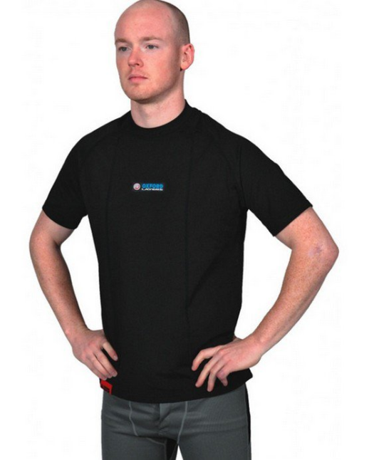 Футболка термоактивна OXFORD LA514 з коротким рукавом, чорна XL