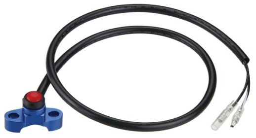 Кнопка включения зажигания универсальная ACCEL цвет синий KS-01BL