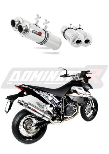 Прямоток KTM 950 SM Supermoto R 2006 - 2008 DOMINATOR круглый