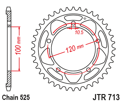 Привідна зірка JT JTR713.41 (PBR 4447)