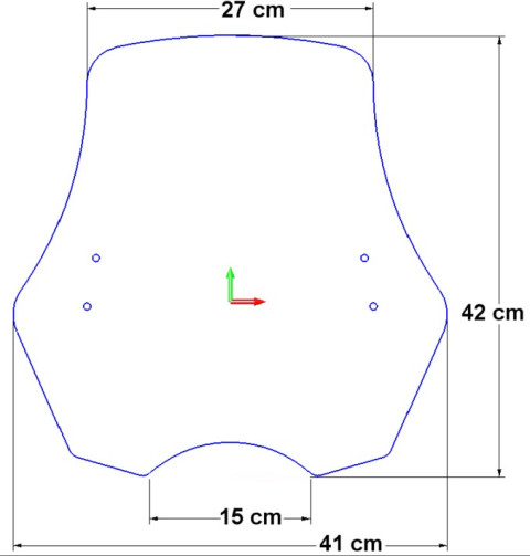 Универсальный ветровик Loster U7T длинна 30 см