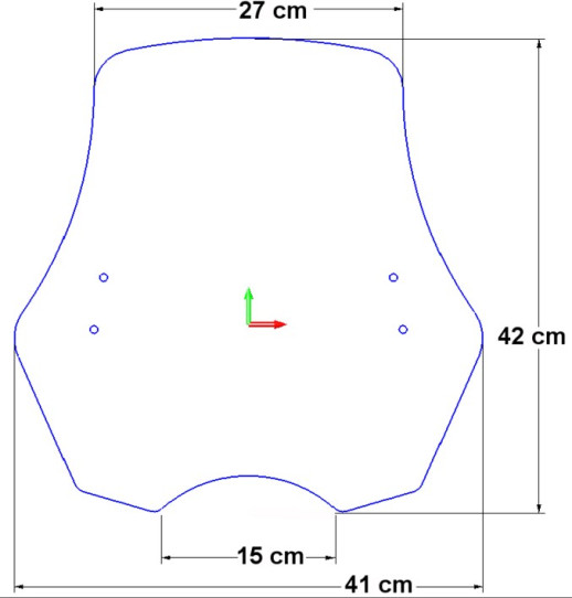 Універсальний вітровик Loster U7T довжина 30 см