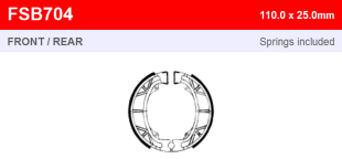 Тормозные колодки FERODO FSB704A