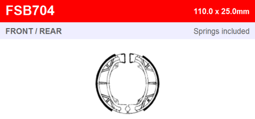 Гальмівні колодки FERODO FSB704A