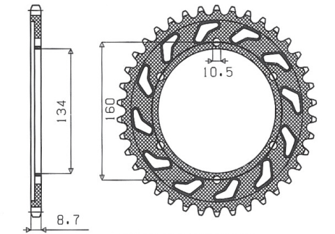 Приводная звезда SUNSTAR 1-5635 40 (JTR 1306.40)