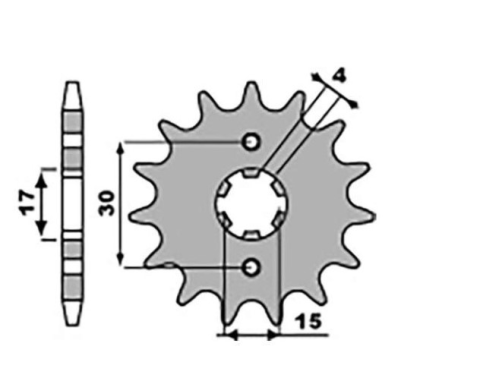 Приводная звезда HONDA MTX 80R '87-'92 JR 27415JRS