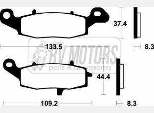 Тормозные колодки SBS 705HF