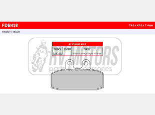 Тормозные колодки FERODO FDB438P