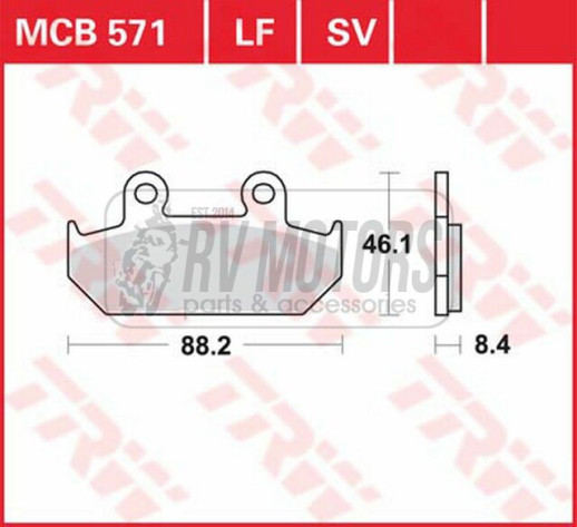 Колодки гальмівні TRW LUCAS MCB571