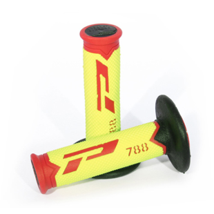 Ручки руля PROGRIP PG788 (22+25MM 115MM) красно-жёлто-чёрные  (PG788/14) PA078800RGFN