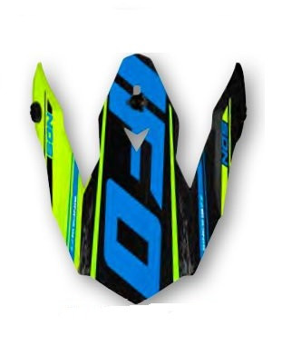 Козирок UFO до шолома ONYX Black/Green/Blue HR112