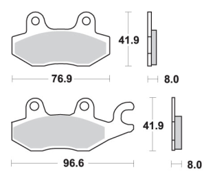Тормозные колодки SBS 638SI (FA165 / FA215)