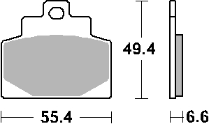 Тормозные колодки SBS 224HF (FA459)