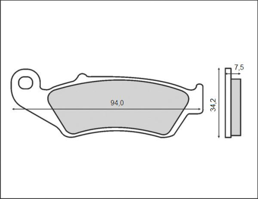 Гальмівні колодки BRENTA FT 3050 (FA185)