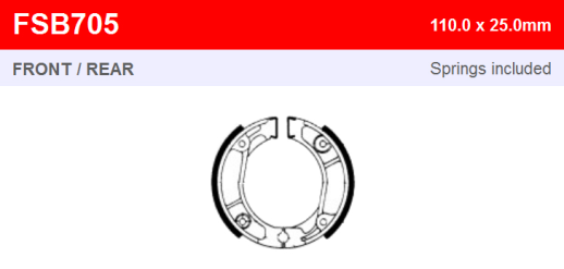 Гальмівні колодки FERODO FSB705A