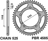 Приводная звезда BMW S1000RR 12-16, S1000XR 15-16 PBR 458545C45 (JTR7.45)