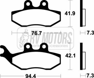 Тормозные колодки SBS 168HF
