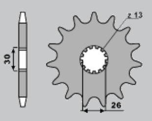 Приводная звезда TRIUMPH (4057-17) CHT 213017K (JTF1183.17)