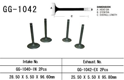 Клапан випускний HONDA XR250R (84-85) VESRAH GG-1042-EX