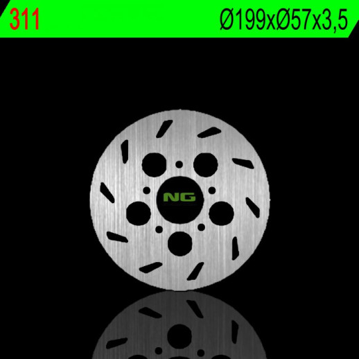 Гальмівний диск NG задній RIEJU 50RS 1 97-01 (199X57X3,5MM) (5X6,5MM) NG311