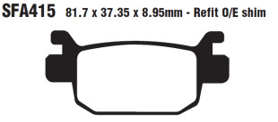 Тормозные колодки EBC SFA415HH