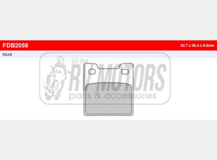 Тормозные колодки FERODO FDB2058P