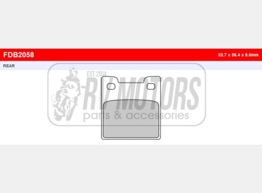 Гальмівні колодки FERODO FDB2058P
