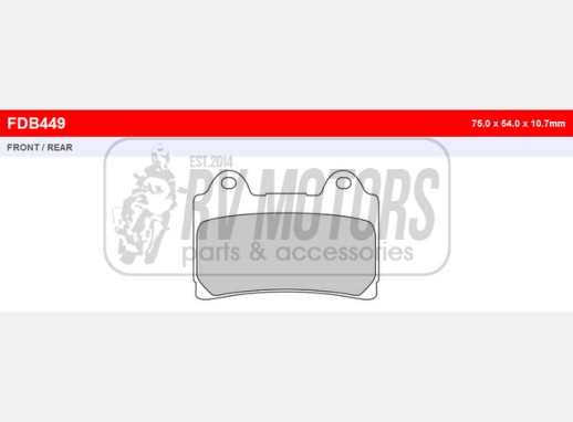Гальмівні колодки FERODO FDB449P