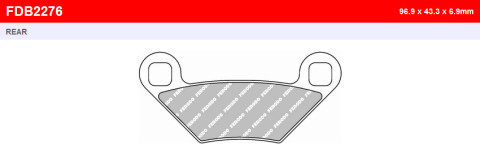 Тормозные колодки FERODO FDB2288EF