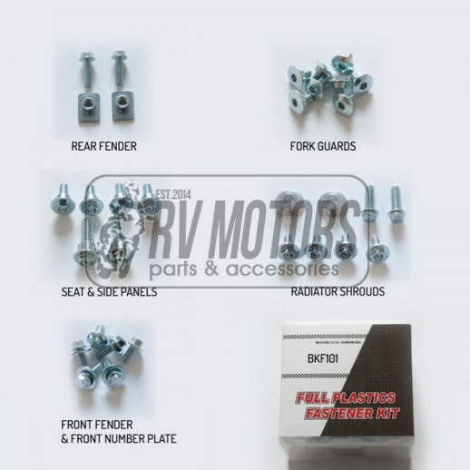 Комплект болтів пластику ACCEL BKF-101 HONDA CRF 450R &#39;13-&#39;16, CRF 250R 