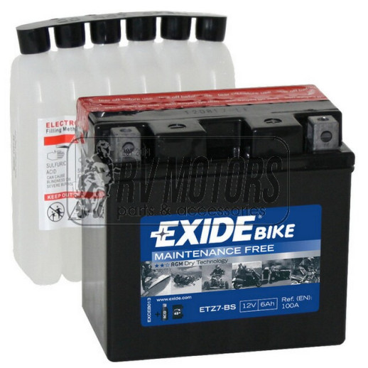 Акумулятор EXIDE ETZ7-BS=YTZ7-BS