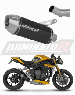 Прямоток Triumph Speed Triple 1200 RS / Speed Triple 1200 RR 2021 - 2024 DOMINATOR S3 BLACK