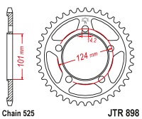Приводная звезда JT JTR898.41 (PBR 4508)