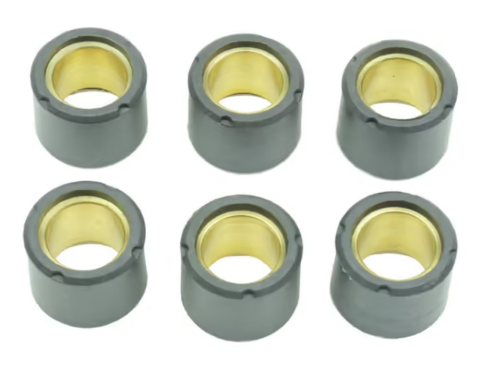 Ролики вариатора DERBI ATLANTIS/GP1/DNA/RUNNER/TYPHOON 50, PIAGGIO FLY/FREE/LIBERTY/NRG/ZIP/VESPA ET2/ET4/LX 50 19 X 15,5 MM 8.5 гр ATHENA S41000030P033