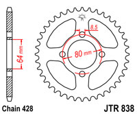 Приводная звезда JT JTR838.45