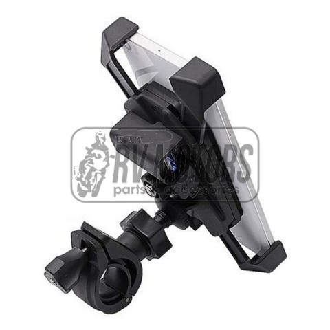 Крепление смартфона на руль с USB зарядкой C-003