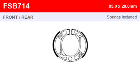 Тормозные колодки FERODO FSB714