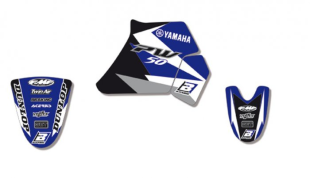 Комплект наклеек YAMAHA PW 50 '90-'14 BLACKBIRD DREAM 3 E2224E