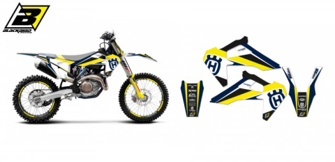 Комплект наклеек HUSQVARNA FC/TC '19 BLACKBIRD DREAM 4 E2615N