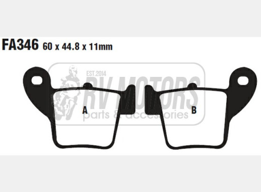 Гальмівні колодки EBC FA346TT