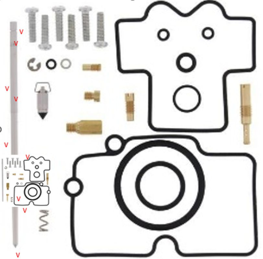 Ремкомплект карбюратора YAMAHA YZ 450F '05-'06 BEARING WORX CK90808 (26-1271)