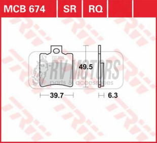 Тормозные колодки TRW LUCAS MCB674