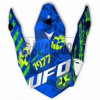 Козырек UFO к шлему ONYX Yellow/Blue/Green HR114