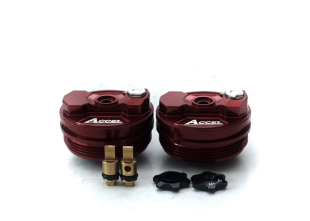 Пробка передней вилки HONDA CRF 250R '18-20, CRF 450R/RX '17-20, CRF 250RX '19-20, CRF 450X/L 19, KAWASAKI KXF 450 '19-20, SUZUKI RMZ 450 '18-19 ACCEL (2 шт) AFTC02RD