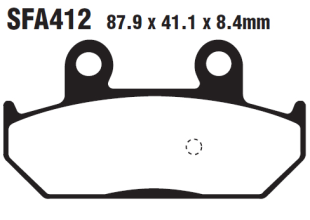 Тормозные колодки EBC SFA412HH