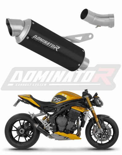 Прямоток Triumph Speed Triple 1200 RS / Speed Triple 1200 RR 2021 - 2024 DOMINATOR GPF BLACK