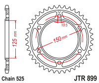 Приводная звезда JT JTR899.42 (PBR 4454)