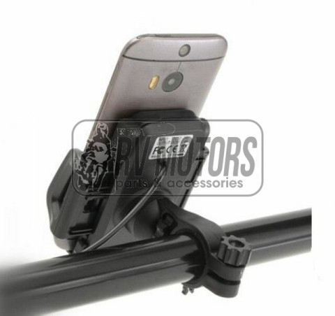 Крепление смартфона на руль с USB зарядкой C-002