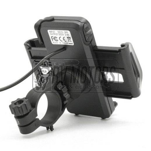 Кріплення смартфона на кермо із USB зарядкою C-002