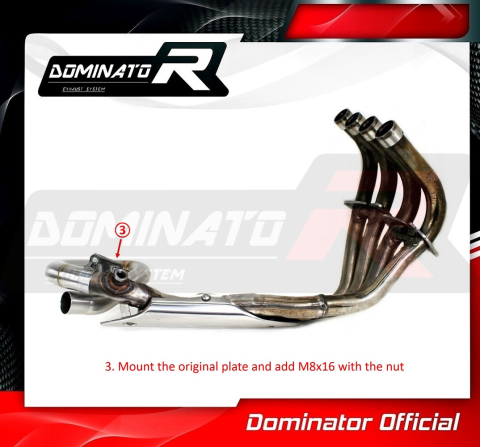 Выхлопной коллектор DOMINATOR HONDA CB 600F HORNET PC41 DECAT 2007 - 2013